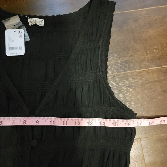 Free People Sweet Saloon Sleeveless Maxi Bodysuit Women L Lace Whimsical Castle - Picture 6 of 8